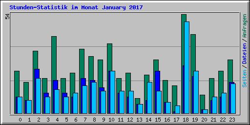 Stunden-Statistik im Monat January 2017